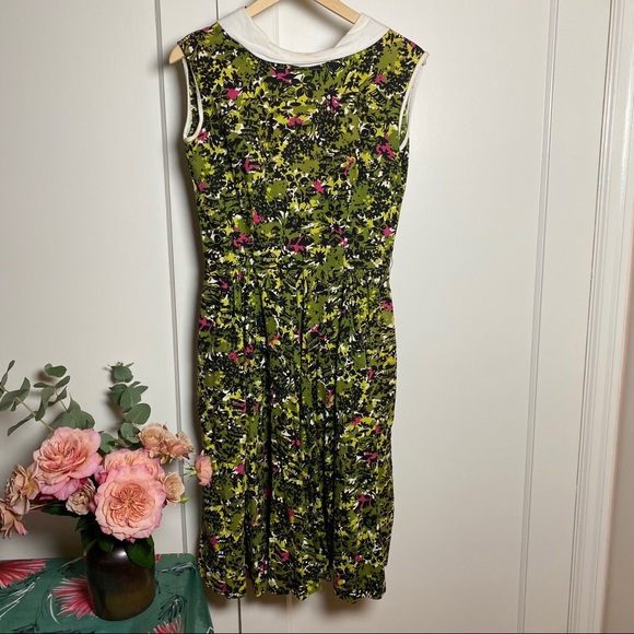 50’s Vintage Fit-and-Flare Swing Dress Perfect - Picture 3 of 13